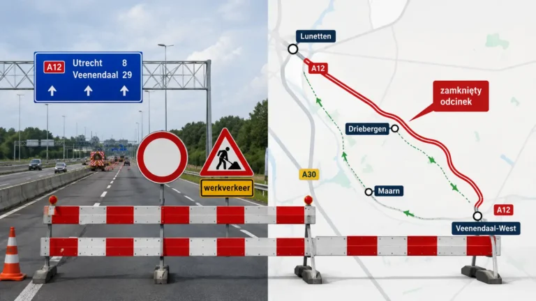 A12 Utrecht–Veenendaal znów będzie zamknięta. Kierowców czekają dwa trudne weekendy