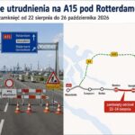 Duże utrudnienia na A15 pod Rotterdamem. Seria zamknięć rusza już 22 sierpnia