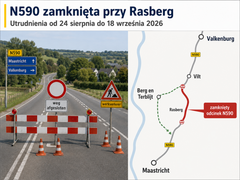 N590 na Rasberg zostanie zamknięta. Kierowców czeka objazd przez A79