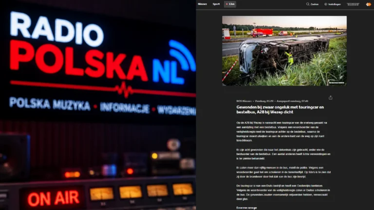 Poważny wypadek na A28 pod Wezep. Autokar z nastolatkami zderzył się z busem