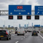 A16 w kierunku Rotterdamu – utrudnienia i zamknięcie autostrady