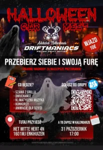 Halloween Car Meet 2026 w Enkhuizen organizowany przez Addicted Netherlands i Driftmaniacs Polish Drift Nation
