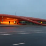 Przystanek autobusowy przy szpitalu Spaarne Gasthuis w Hoofddorp, Noord-Holland
