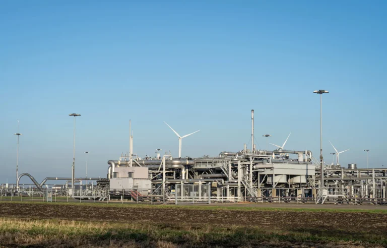 Instalacja przetwarzania gazu ziemnego w Groningen w Holandii