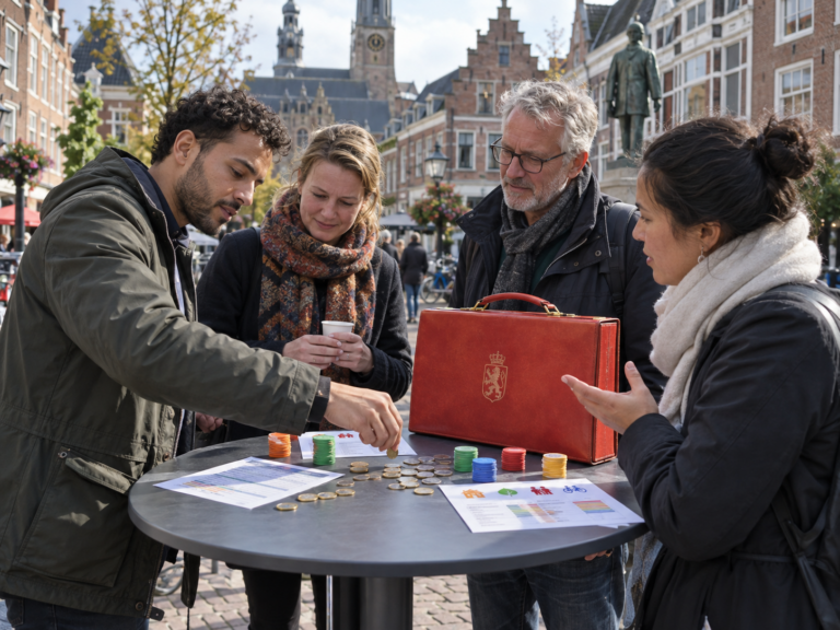 Mieszkańcy Noord-Holland symbolicznie układają własny budżet przed Prinsjesdag