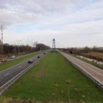 Droga N205 w pobliżu Vijfhuizen w Noord-Holland