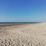 Plaża w Domburgu w prowincji Zeeland nad Morzem Północnym