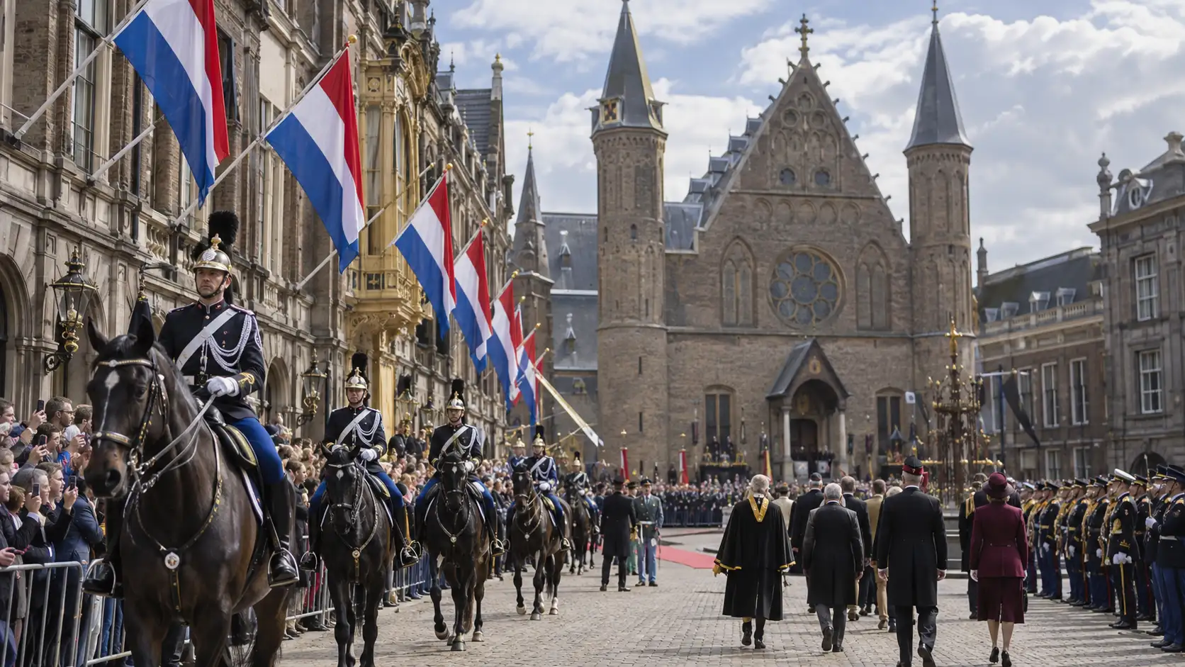 Prinsjesdag w Hadze – uroczysty przejazd kawalerii i oficjalna ceremonia przed Binnenhof