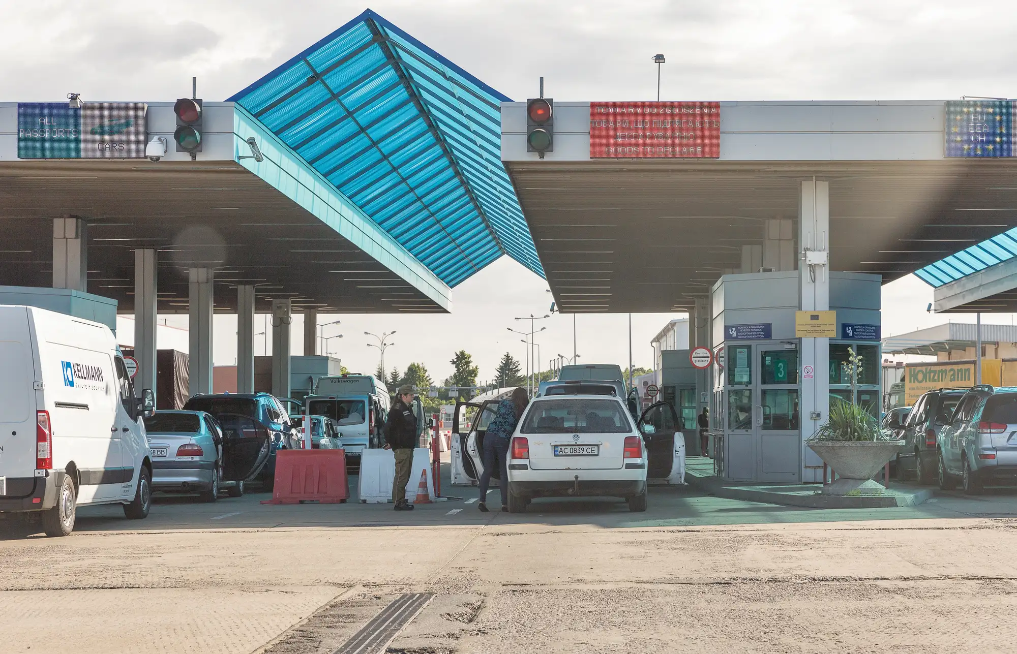 Przejście graniczne w Dorohusku na granicy Polski z Ukrainą