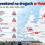 Trudny weekend na drogach w Holandii. Zamknięte odcinki kilku głównych autostrad